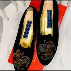 Vintage Karen Scott Velvet Christmas Loafer